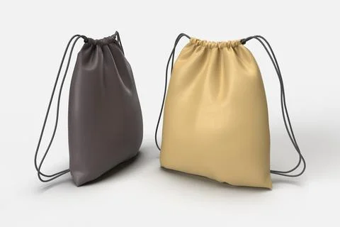 Two mockup sacks Stock Photos