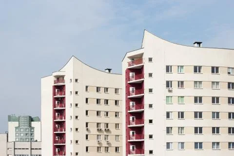 Two modern buildings Stock Photos