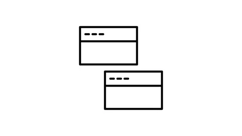 Two monochrome images showcasing a computer screen, highlighting its design.. Stock Footage 333549665