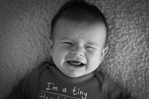 Two months old boy Stock Photos