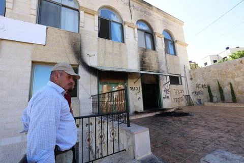 Two mosques set on fire near Ramallah - 17 Jun 2026 Stock Photos