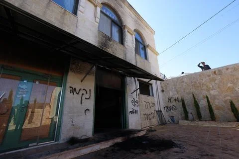 Two mosques set on fire near Ramallah - 17 Jun 2026 Stock Photos