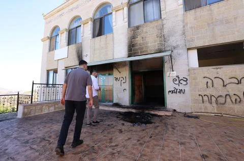 Two mosques set on fire near Ramallah - 17 Jun 2026 Stock Photos