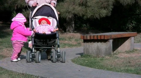 Two mothers Stock Footage 585164
