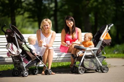 Two mothers Stock Photos