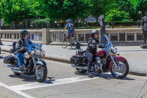 Two motorcycles Stock Photos