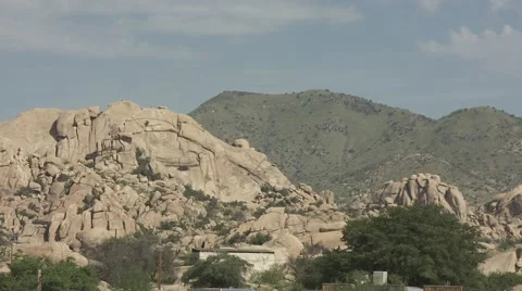 Two mountain peaks Stock Footage 64221042