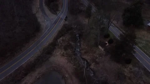 Two Mountain Roads Meet Stock Footage 146380824