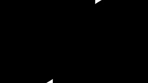Two moving semi circles shapes emerging from the corners Stock Footage 267275359