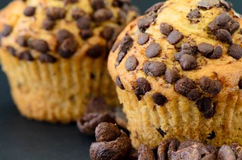 Two muffins Stock Photos