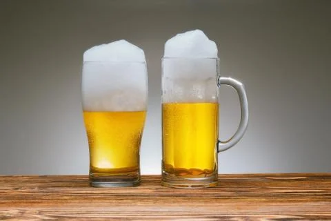 Two mugs of beer Foto stock