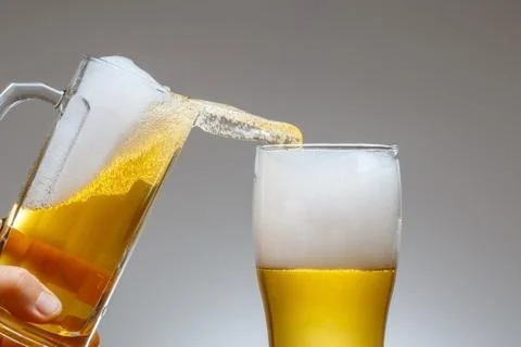 Two mugs of beer Foto stock