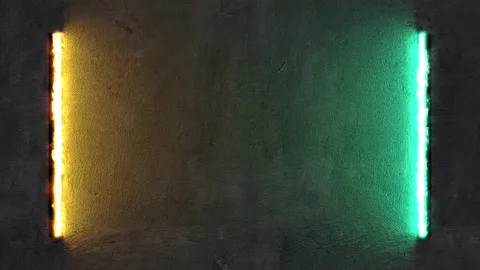 Two neon on the wall 4K LOOP Stock Footage 325484258
