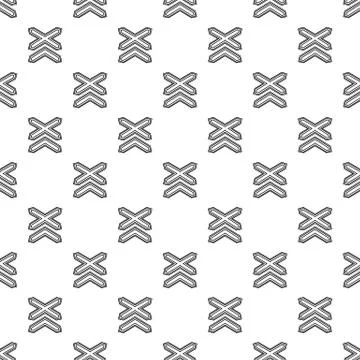 Two non barrier railways pattern vector seamless Stock Illustration