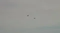 Two Northrop F-5E Tiger II Patrouille Suisse overhead airshow HD Footage