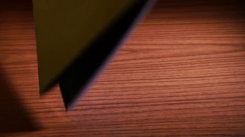 Two Notebooks Falling On Table Stock Footage 83022293