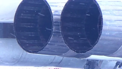 Two nozzles are converging Stock Footage 74298699