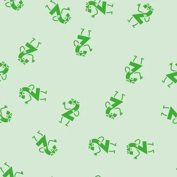 Two number character glyph seamless pattern Illustrazione stock