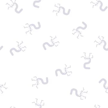 Two number character glyph vector seamless pattern Illustrazione stock