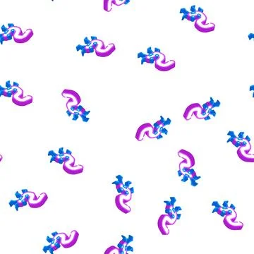 Two number character isometric icon seamless pattern Stockillustratie