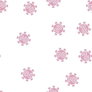 Two number glyph seamless pattern Stock Illustration