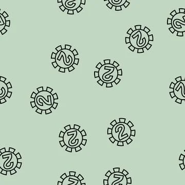 Two number line seamless pattern Stock Illustration