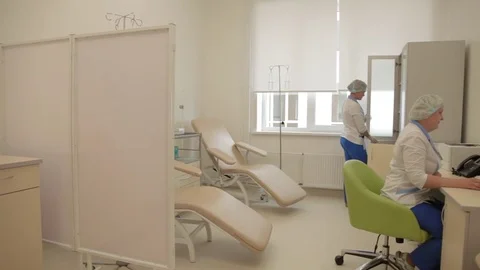 Two nurses in the ward Stock Footage 82482831