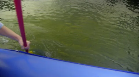 Two oars rowing Stock Footage 59706809