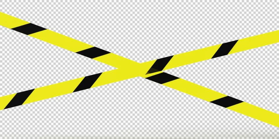 Two object tap way warning yellow black color symbol sign cross access Illustrazione stock