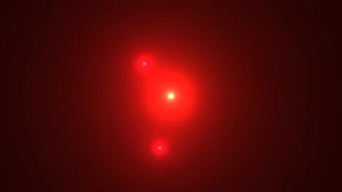 Two Objects Orbit Around Central Hot Star Stock Footage 153947766