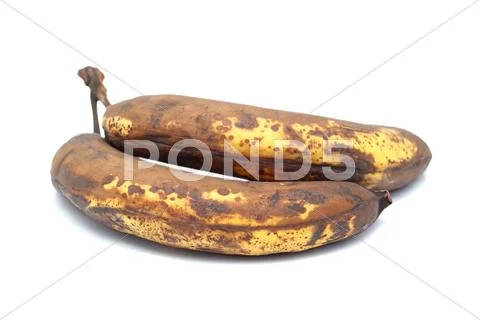 Two old bananas Stock Photos