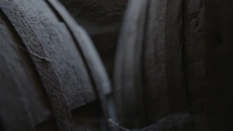 Two old barrels Video stock 89866896