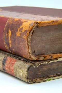 Two old books Stock Photos