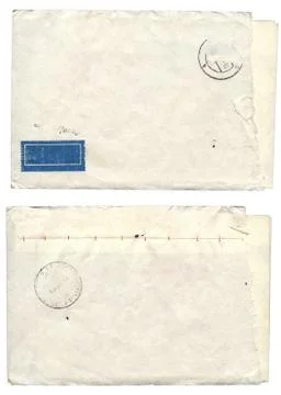 Two old envelope Stock Illustration