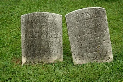 Two old gravestone Stock Photos