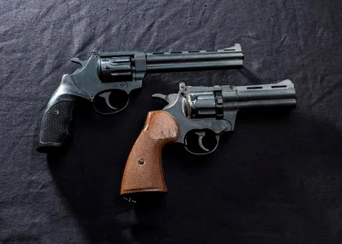 Two old  guns Stock Photos