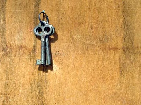 Two old keys. Stock Photos