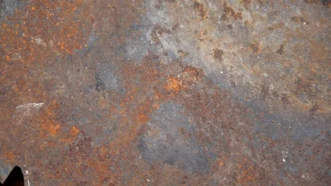 Two old saw blades on a circular saw. Slider shot. Stock Footage 88868608