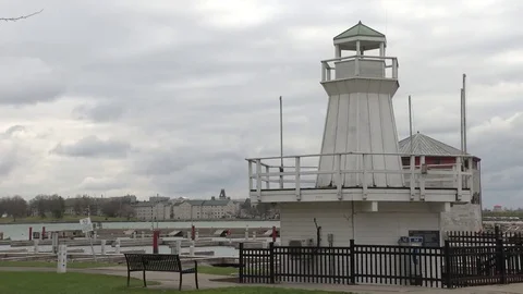 Two Old towers in Canada Video stock 79537779