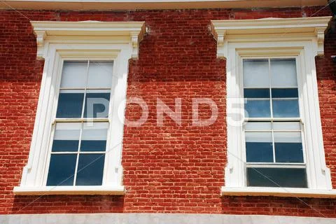 Two old windows Stock Photos