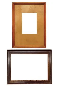 Two old wooden frames Foto stock