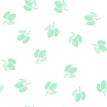 Two olives glyph vector seamless pattern Stock Illustration