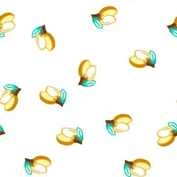 Two olives isometric icon seamless pattern Stock Illustration