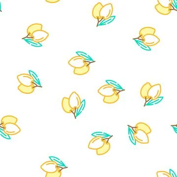 Two olives vector seamless pattern Stock Illustration