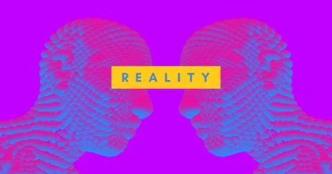 Two opponents facing each other. Conflict of interest. People talk face to fa Stock Illustration