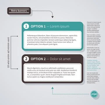Two options in retro style. EPS10. Stock Illustration