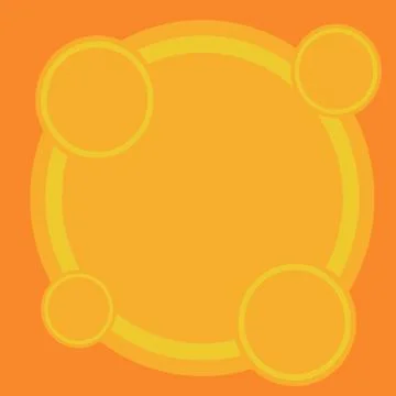 Two or More Circles On top of Another with Equal Dimension Space and Same Center イラスト素材