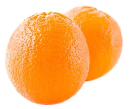 Two oranges Stock Photos