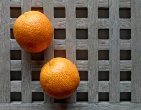 Two oranges Stock Photos