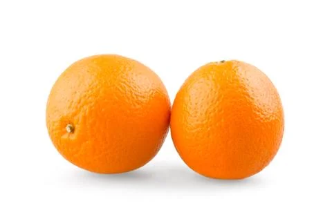 Two oranges Stock Photos
